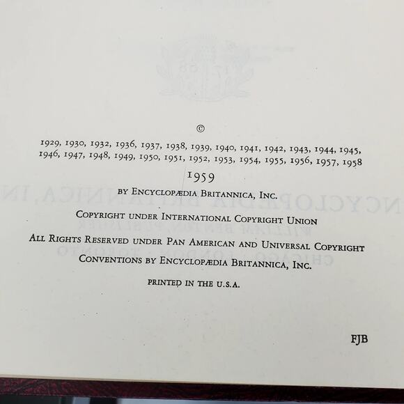 1959 Edition Encyclopedia Britannica Vtg HC Volume 13 JEREZ to LIBE Education - Picture 7 of 12